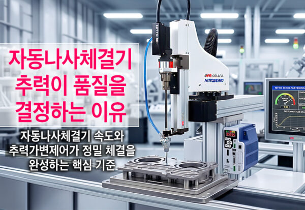 자동나사체결기 추력이 품질을 결정하는 이유 | FM513VZR 추력·속도 제어 시스템 자동나사체결기 추력이 품질을 결정하는 이유를 보여주는 니또세이코(NITTOSEIKO) FM513VZR 추력·속도 제어 자동나사체결기 시스템 이미지