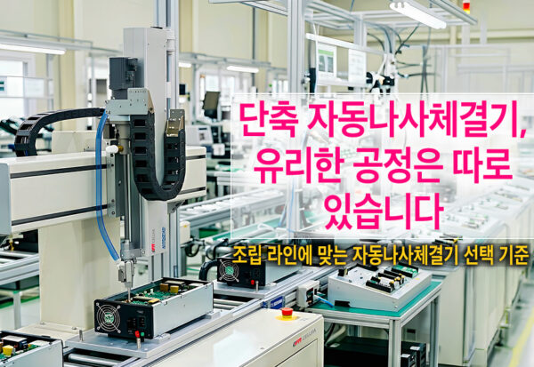 단축 자동나사체결기 적용 공정 | 니또세이코 FM513VZR 조립 라인 사례 니또세이코(NITTOSEIKO) FM513VZR 단축 자동나사체결기 조립 라인과 공정 적용 이미지