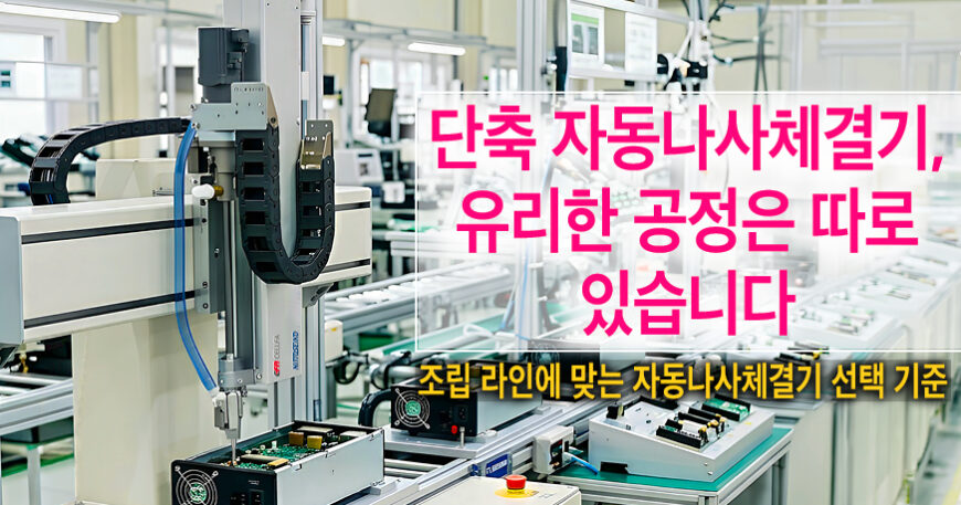 니또세이코(NITTOSEIKO) FM513VZR 단축 자동나사체결기 조립 라인과 공정 적용 이미지